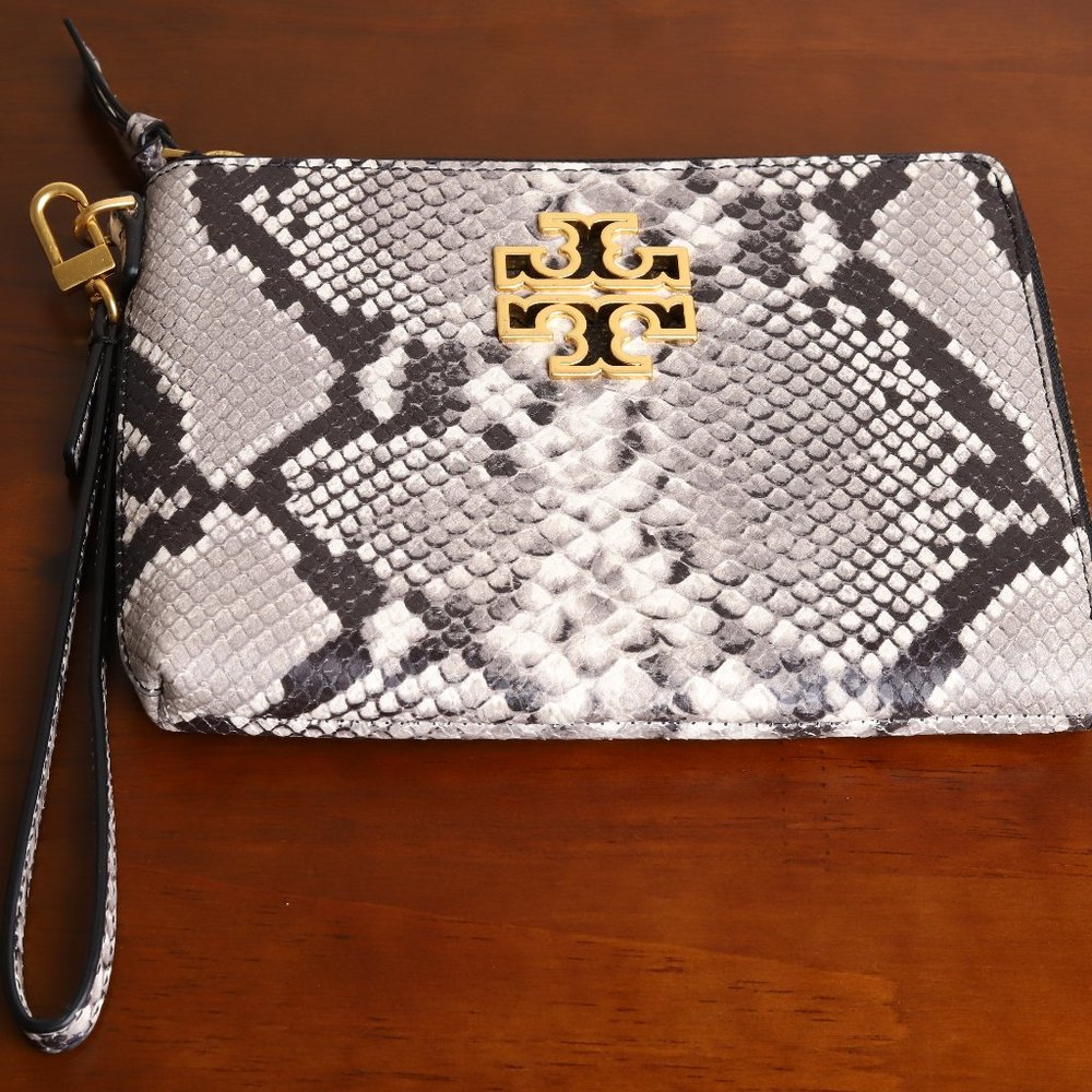 Tory Burch Britten Large Zip Pouch Wristlet
